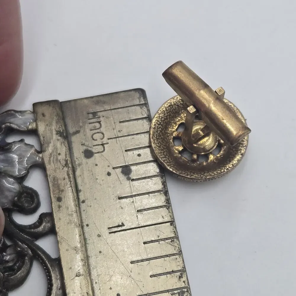 Arthur Pepper Art Watch Motther Of Pearl Cufflinks Toggle Bullet Steampunk 1950s